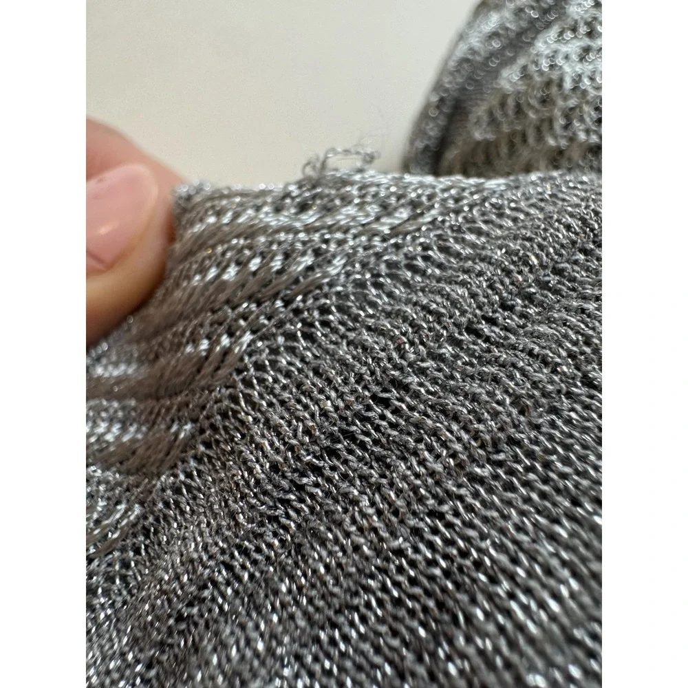 Givenchy - Metallic 4G Cable Knit Maxi Dress‎ Size L - Picture 15 of 16